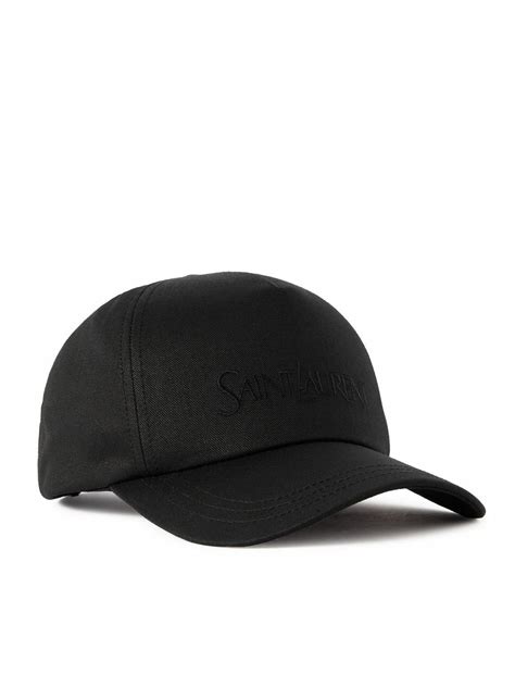 black ysl cap|SAINT LAURENT cap in gabardine .